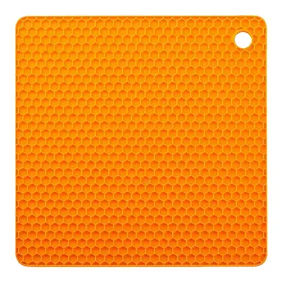 Hochtemperaturbeständige Silikon-Wabenmatte mit quadratischem Untersetzer für den Hausgebrauch, wärmeisolierende Topf- und Tellerschoner, verstärkte Mikrowellenmatte, rutschfestes Topfuntersetzer.