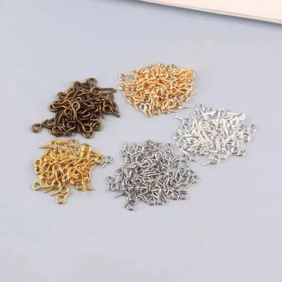 DIY Nail Jewelry Accessories with Horn and Pearl Screw Charms