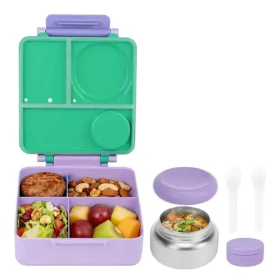 Kinder-Edelstahl-Isolierlunchbox mit Fächern, mikrowellengeeignet - 7