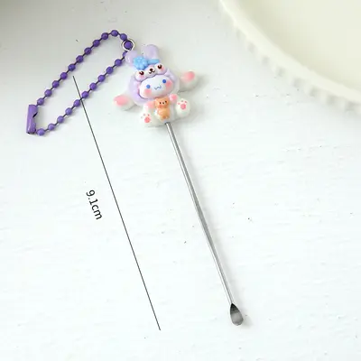 Cartoon Pattern Nail Scissors Set with Ear Cleaner - 8
