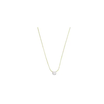 Europa-Amerika Grenzüberschreitender kleiner runder Zirkonia-Anhänger-Halskette für Damen, Leichte Luxus-Nische, hochwertiger Schmuck, Accessoires, sofort verfügbar