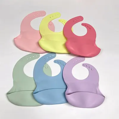 Silicone Baby Feeding Bib Food Grade 3D Portable