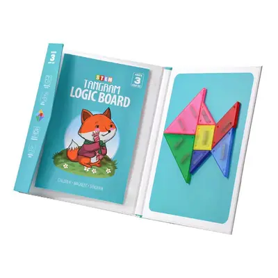 Children's Magnetic Tangram Puzzle Toy, Intelligence Kindergarten Early Education Building Blocks Assembly Toys for Boys and Girls Aged 3-6