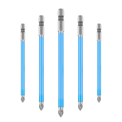 Electric Crosshead Screwdriver Bit Set Hex Shank - 6