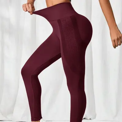 Women's Thin Summer Yoga Pants, Seamless Hip-Lifting Black Fitness Leggings - 10
