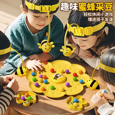 Kinder-Lernspielzeug für Mädchen, Biene sammelt Bohnen, magnetisches Perlen-Sammelspiel, Magnet-Angelspiel für mehrere Spieler, tischspiel, Geschenk für Jungen