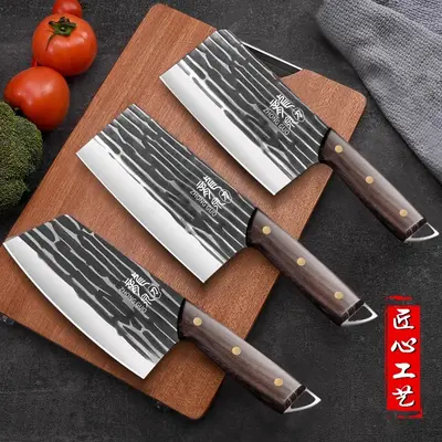 Tattoo Stainless Steel Kitchen Knife Set Chef - 2