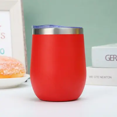 12oz Eierschalen-Thermobecher, doppelwandig, Vakuumisolierung aus Edelstahl 304 - 9