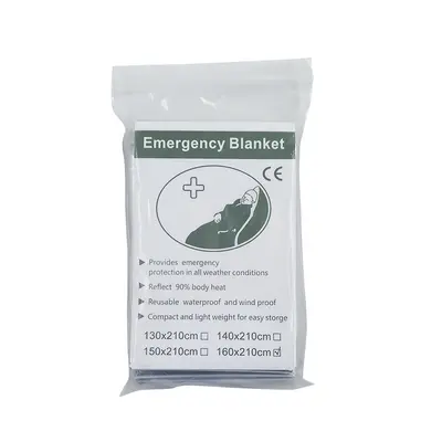 Açık termal battaniye acil durum battaniyesi çift taraflı gümüş taşınabilir hayatta kalma kamp tarzı soğuk koruma güneş koruması anti-hipertermi acil durum ekipmanı - 13
