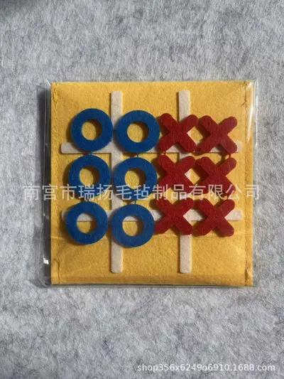 Felt Nine-Grid Tic-Tac-Toe Game Board for Parent-Child Play - 8