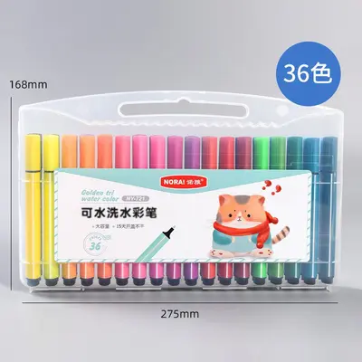 Noya washable watercolor pencils, triangle shaft, non-toxic - 10