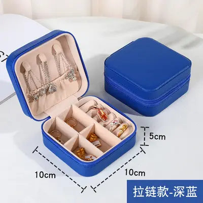 Spot jewelry storage box home type ring necklace bracelet earring jewelry box wholesale portable jewelry box - 12