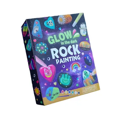 Glow-in-the-Dark Stone Painting Set, Real Stone, Children's DIY Toy