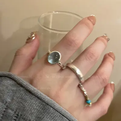 Pearl Zircon Butterfly Ring for Women, Couple Ring - 10