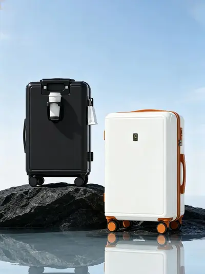 Large Capacity Silent Wheel Combination Lock Trolley Suitcase - 3