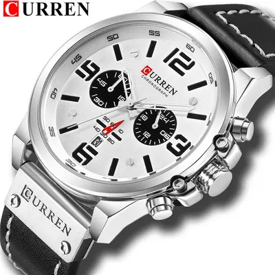 CURREN 8314 erkek saati, kronograf, su geçirmez - 3