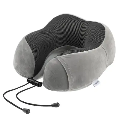 Memory Foam U-Shaped Neck Pillow, Portable Travel - 6