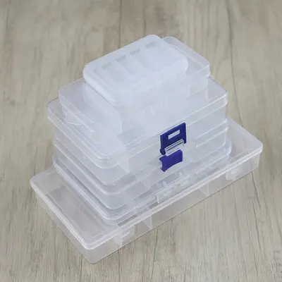 Sınır ötesi şeffaf PP plastik yem kutusu yeni olta takımı kutusu balıkçılık alet kutusu balıkçılık aksesuarları saklama kutusu - 4