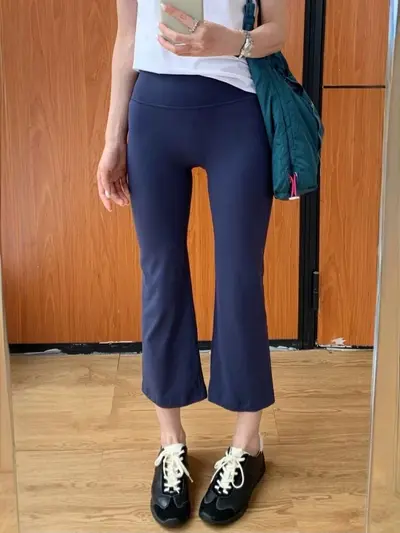 Ultra High-Waist Mid-Length Slightly Flared Yoga Pants