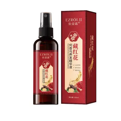 Yizilu Safran-Fo-Ti Haar-Essenz 100ml, feuchtigkeitsspendendes ausspülfreies Spray - 6