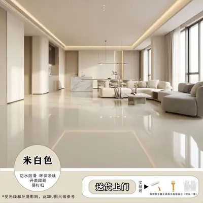 3-in-1 Water-Based Epoxy Floor Paint, Self-Leveling for Cement Floors - 9