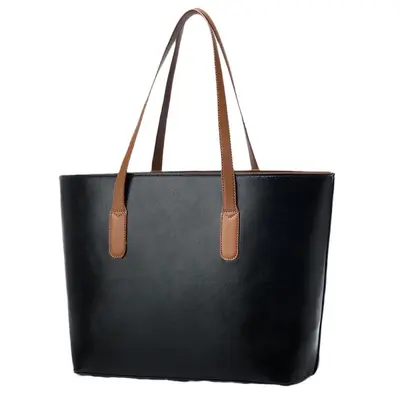 Large Capacity Women's Tote Bag with Accessory Pouch - 6
