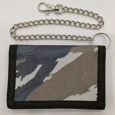Foldable Waterproof Men's Wallet with Chain and Anti-Theft Waist Pouch - 12