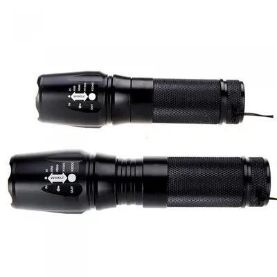 26650 Rechargeable LED Flashlight T6 with Zoom, Long Range - 6