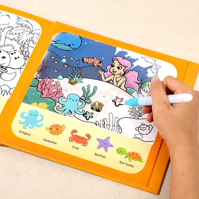 Kinder-2-in-1-Kritzel- und Abreißbuch mit Tieren und Verkehr