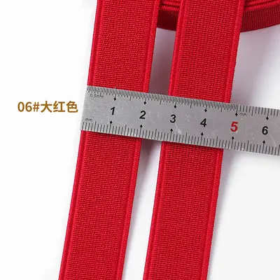 Düz Dokuma Elastik Bant, 1-20 cm, Şapka ve Çanta İçin Renkli Lastik Şerit - 13