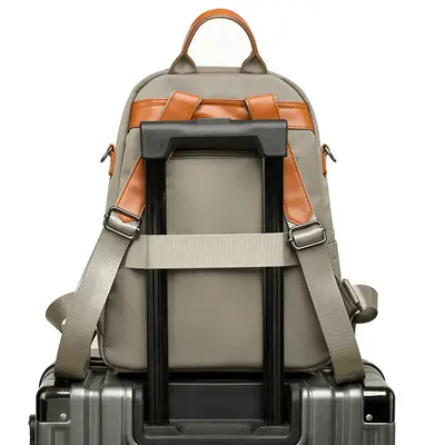 Women's Backpack, Waterproof Nylon, Large Capacity - 5