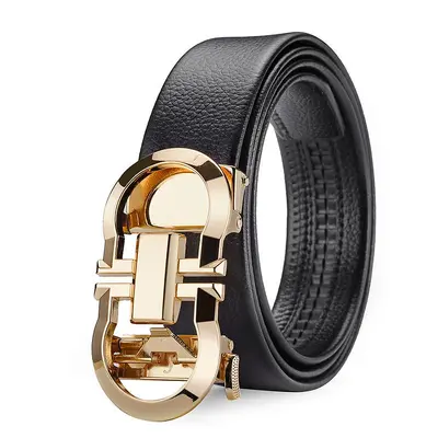 Men's Automatic Buckle Belt Korean Fashion Comfortable Youth and Middle-aged Waist Belt Business Casual Pants Belt Wholesale