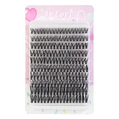 Self-Adhesive Segmented False Eyelashes, Curled, 30D/40D - 8