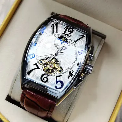 Men's Mechanical Watch Waterproof Barrel Type - 11