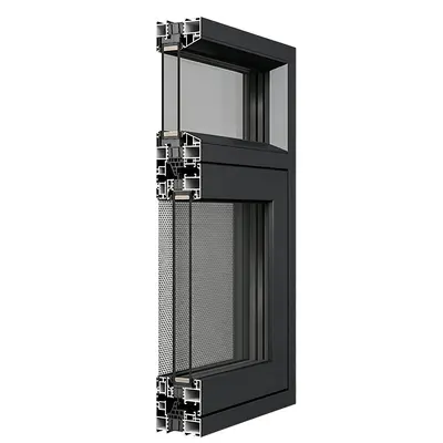 Thermal Break Aluminum Casement Window with Screen