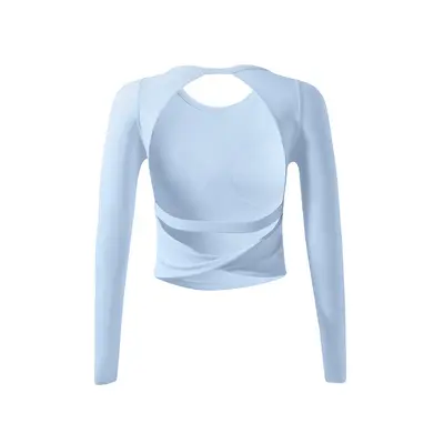 Women's Yoga Set with Bra Pads, Long-Sleeve Top and Pilates Pants - 9