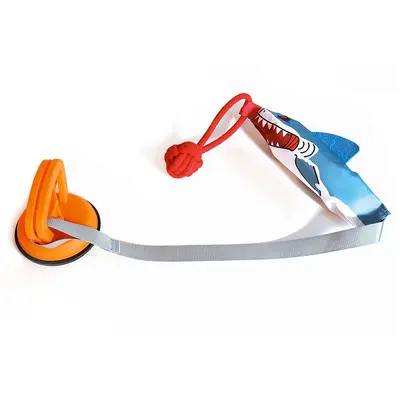 Dog Squeaky Toy with Rope Knot, Chew and Tug Pet Toy - 6