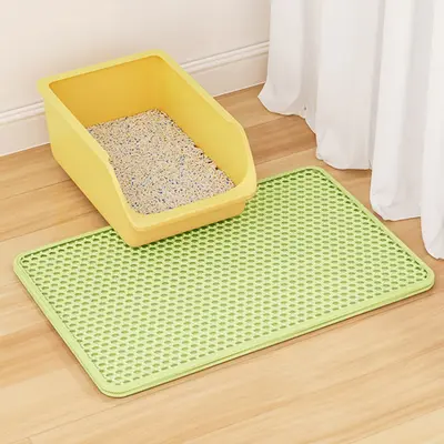 Çift katmanlı kedi kumu minderi, sıçramaya karşı, yıkanabilir - 7