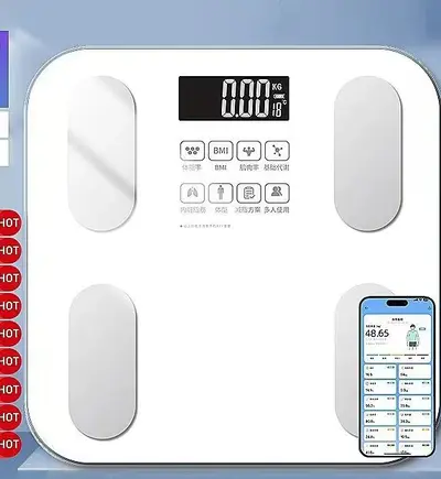 Rechargeable Electronic Weight Scale Accurate Digital Bathroom Scale Smart Health Body Scale for Adults Women Dormitory - 8