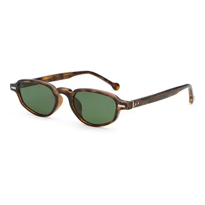 Retro Small Frame Oval Cat-Eye Sunglasses, UV Protection - 10