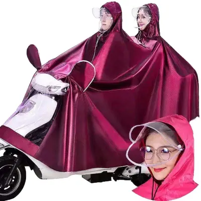 Motorcycle poncho raincoat, thick version