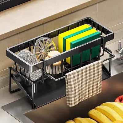 Stainless Steel Kitchen Rack, Thickened, Drainage Sink Organizer