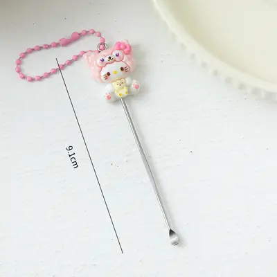 Cartoon Pattern Nail Scissors Set with Ear Cleaner - 7