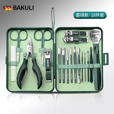 Premium-Nagelschere-Set, dunkelgrün - 5