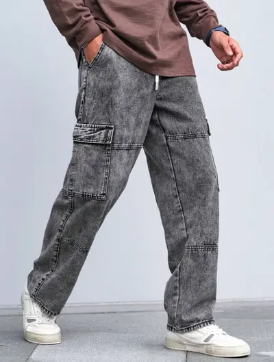 Herren-Jeans mit Seitentaschen, Modell 2025, NK389 - 8