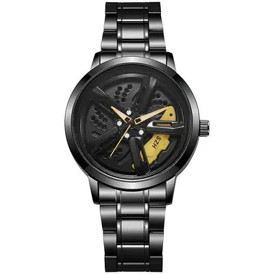Men's quartz watch, waterproof, automatic movement, wheel design - 8