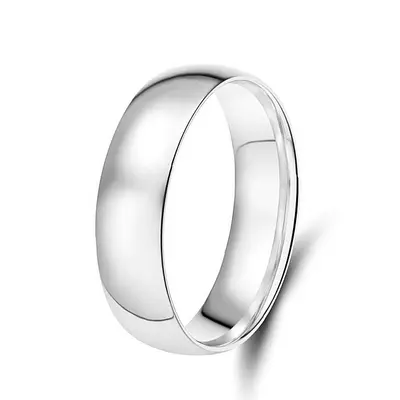 Women's European and American Cross-border Titanium Steel Ring, Non-fading, Shiny, Simple Flat Ring, 2 4 6mm Stainless Steel Niche Ring