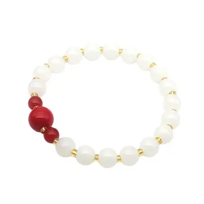 Eji Jing Jade Imitation grüner Jade tiefe Liebe weißer Jade Armband einfach elegant grüner Jade süßes Armband Live-Shopping Wohlstands-Armband