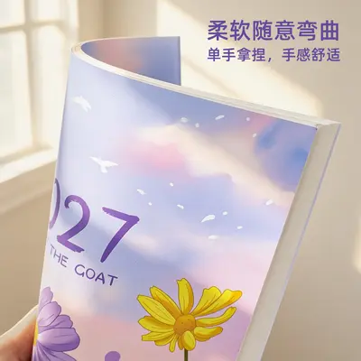 2027 Monthly Planner Notebook A4, Daily Schedule and Check-in Calendar