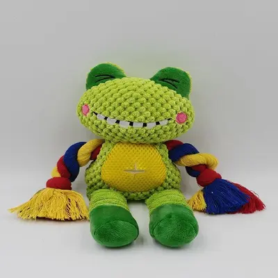 Dog training toy plush with hidden treat pocket, sound - 11
